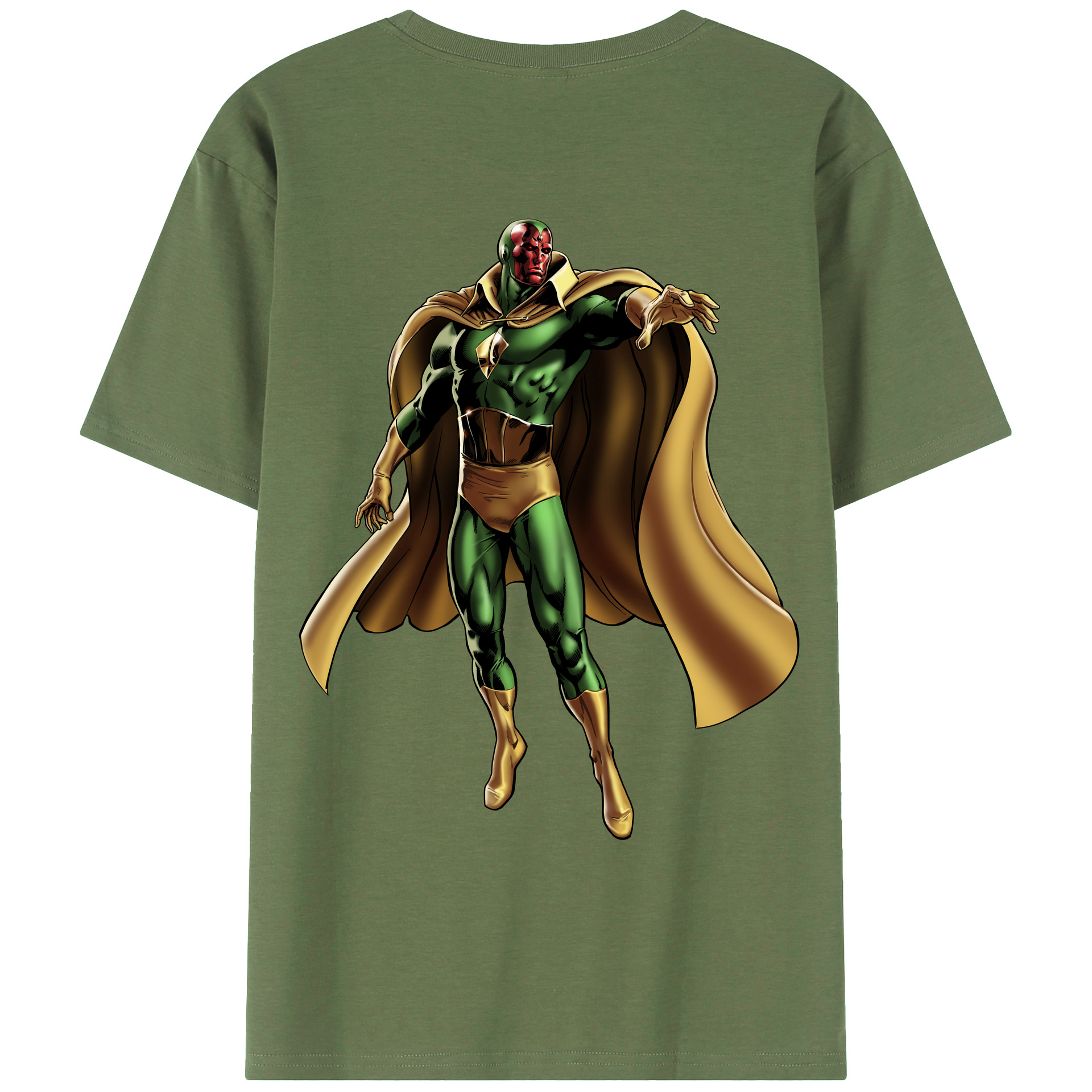 （画像用） アベンジャーズ The Avengers 綿100％ メンズ半袖Tシャツ（バックプリント） 通気性